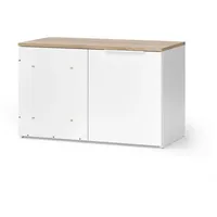 Vicco Eckkommode Wido 80 x 50 cm Weiß/Sonoma