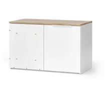 Vicco Eckkommode Wido 80 x 50 cm Weiß/Sonoma