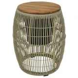 MARELIDA Beistelltisch Gartentisch mit Behälter 49cm beige | Gr.: onesize
