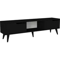 [en.casa] En.Casa, TV Möbel, Fernsehschrank Kullila 160x35x40 cm Schwarz