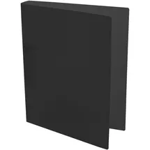 IDENA 224334 - Ringbuch DIN A4, aus PP, 2 Ringe, 35 mm Rückenbreite, transluzent schwarz, 1 Stück