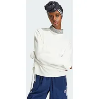 Adidas Ruched 3-Streifen Loose Sweatshirt Cloud White M