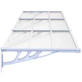 vidaXL Türvordach 297,5 x 90 cm grau