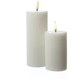 uYuni LED Kerze Thea 10,1 cm weiß