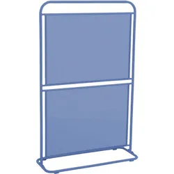 Metall Balkon Sichtschutz 124x80 Windschutz Larmschutz Garten Terrasse blau