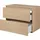 Rodan | Waschbeckunterschrank 100 CM - Eiche Hell - Badmöbel, Badezimmerschränk, Badezimmermöbel, Bücherregal, Regal, Waschtischunterschrank - Hellbraun