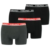 Head Basic Boxer 4P Schwarz / Rot S 4er Pack