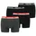 Head Basic Boxer 4P Schwarz / Rot S 4er Pack