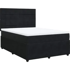 vidaXL Boxspringbett 140 x 200 cm Schwarz