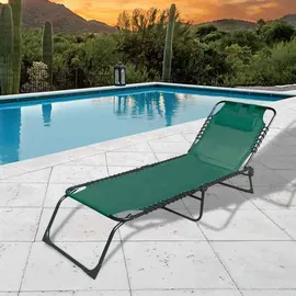 marbueno summer Marbueno Sonnenliege 190 x 58 x 27 cm Braun/Grün