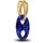 Pandora Charm-Anhänger Blau/Gold 764692C01