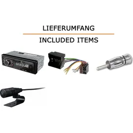 JUST SOUND best choice for caraudio Autoradio Einbaupaket JBL Celebrity 150 passend für Fiat Scudo Typ 222 | Bluetooth USB