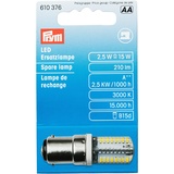 Prym LED Ersatzlampe für Nähmaschine Bajonett Metall / Transparent, 51 x 15 mm