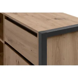 CaliCosy Eckschreibtisch Artisan Eiche / Anthrazit