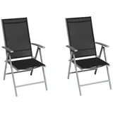 Merxx Amalfi Klappsessel 57 x 65 x 108 cm schwarz 26311-317