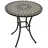 DEGAMO Bistrotisch SIENA Ø 60 x 70 cm Mosaik grau/Weiß/Schwarz