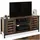 Tectake Carlow TV-Board 110 x 41,5 x 50,5 cm Dunkelbraun/Holz + Metall