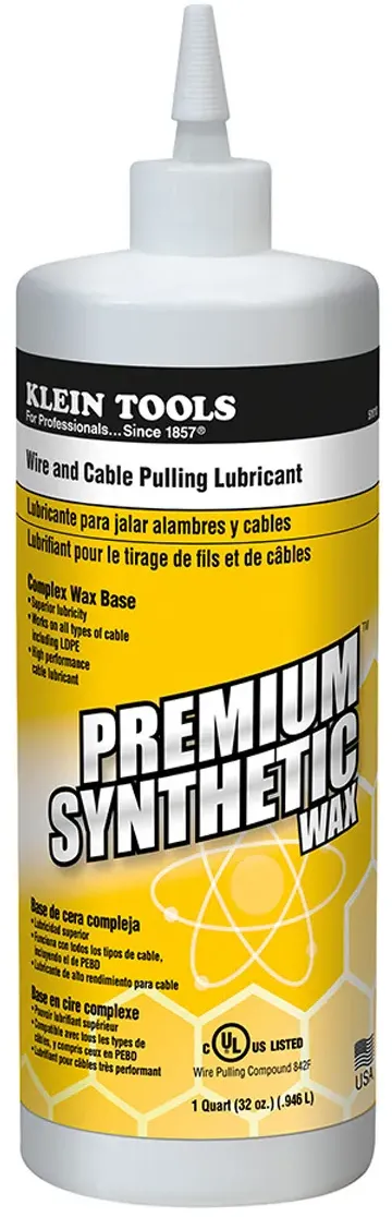 Klein Tools 51010 Synthetic Wax Premium Kabelzug-Gleitmittel 900ml