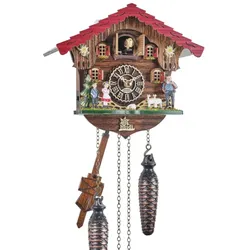 Trenkle -Kuckucksuhr Quarz Laufwerk Musik Heidihaus 19cm- 4305 QM