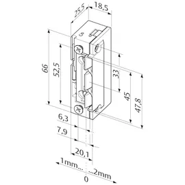 effeff 118EY13 Türöffner ProFix2 10-24 V AC/DC
