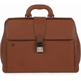 Piquadro Black Square Aktentasche Leder 37 cm braun