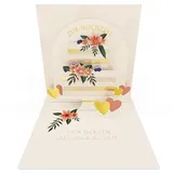 Grafik-Werkstatt |Pretty Pop-Up Mini-Karte | dreidimensional | Zur Hochzeit | Torte
