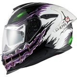 NEXX Y.100R Night Rider Helm, schwarz-weiss, Größe M