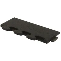 Gum-tech Sportboden Puzzle 3D Gymallrounder"", Randstück schräg, 30 mm