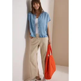 Cecil Blusentop Blouson-Optik Blau L