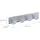 Relaxdays Hakenleiste selbstklebend 3er Set Silber