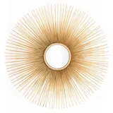 Casa Padrino Luxus Wand Spiegel Sonne Gold - Convexer Spiegel