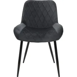 ML-Design Esszimmerstuhl Anthrazit Samt 4er Set