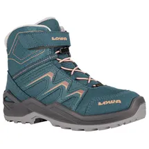 Lowa Maddox Warm GTX Mid Kinder Petrol/Rose 28