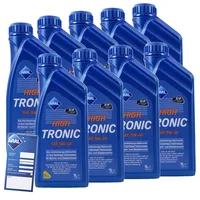 9x 1 L Liter ARAL HighTronic 5W-40 Motoröl inkl. Ölwechselanhänger