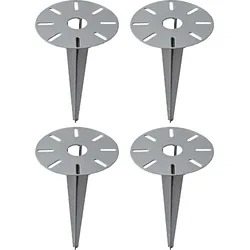 4x Außen Erd Boden Spieß Kabeldurchführung Universal Garten Dübel Rasendorn