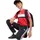 adidas Seasonal Essentials Tiberio 3-Streifen Fleece Joggers Black / White / Pure Ruby 140