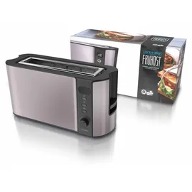 Arendo Langschlitz-Toaster Grau/Silber
