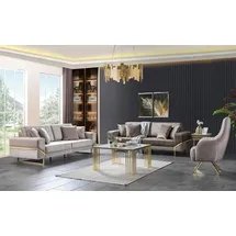 JV Möbel Couch 3-Sitzer beige