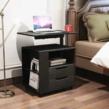 Betttisch Laptoptisch Sofatisch Aus Holzwerkstoffen Hochverstellbar Mit Drehbar Tischplatte Geeignet Für Bett Sofa - Schwarz - Soges