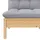 vidaXL Garten-Lounge-Set 7-tlg. grau Kiefer