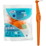 TePe Angle Interdentalbürste, Orange, 0,45 mm/ISO 1, 20 Stk., Zahnwischenraumreinigung, Plaque-Entferner für kleine Zahnlücken