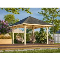 Palmako Pavillon Bianca 300 x 300 cm Lackiert Weiß