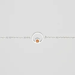 Pigment Armband mit rundem Anhänger und Holzelement - Holzkern Modell: Jewelry