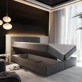 masseno Boxbett mit Bettkasten ¦ beige ¦ Maße (cm): B: 160 H: 98