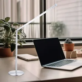 GLOBO Tischleuchte Nickel-matt H 80 cm