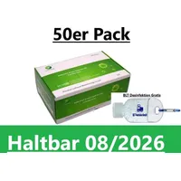 50x Greenspring BIO-TECH COVID-19 Antigen Haltbarkeit 08/2026 Schnelltest Rapid Test Laien Test Corona 4in1 Lolli Nasal Spuck CE 2934 + BLT-Desiinfekt