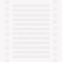 Adina Ringbucheinlage A4 Notenlineatur 50 Blatt
