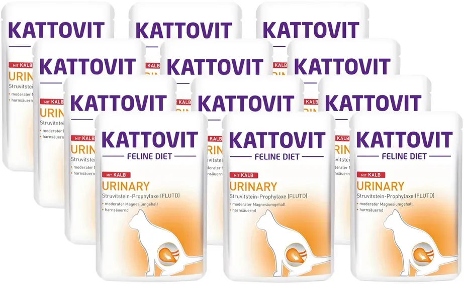 Kattovit Urinary Kalbfleisch 12x85g Beutel (Rabatt für Stammkunden 3%)