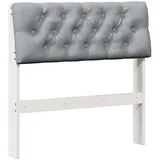 vidaXL Gepolstertes Kopfteil Hellgrau 75 Cm Massives Kiefernholz Vidaxl