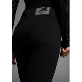 Arizona Bootcut-Jeans "Baby-Boot", Bootcut-Stil, figurbetonte Passform, mit Used-Effekten, Gr. 34